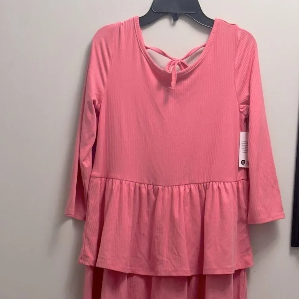 Epic Threads Big Girls Ribbed-Knit Tiered Ruffled Dress Sweetheart Size L